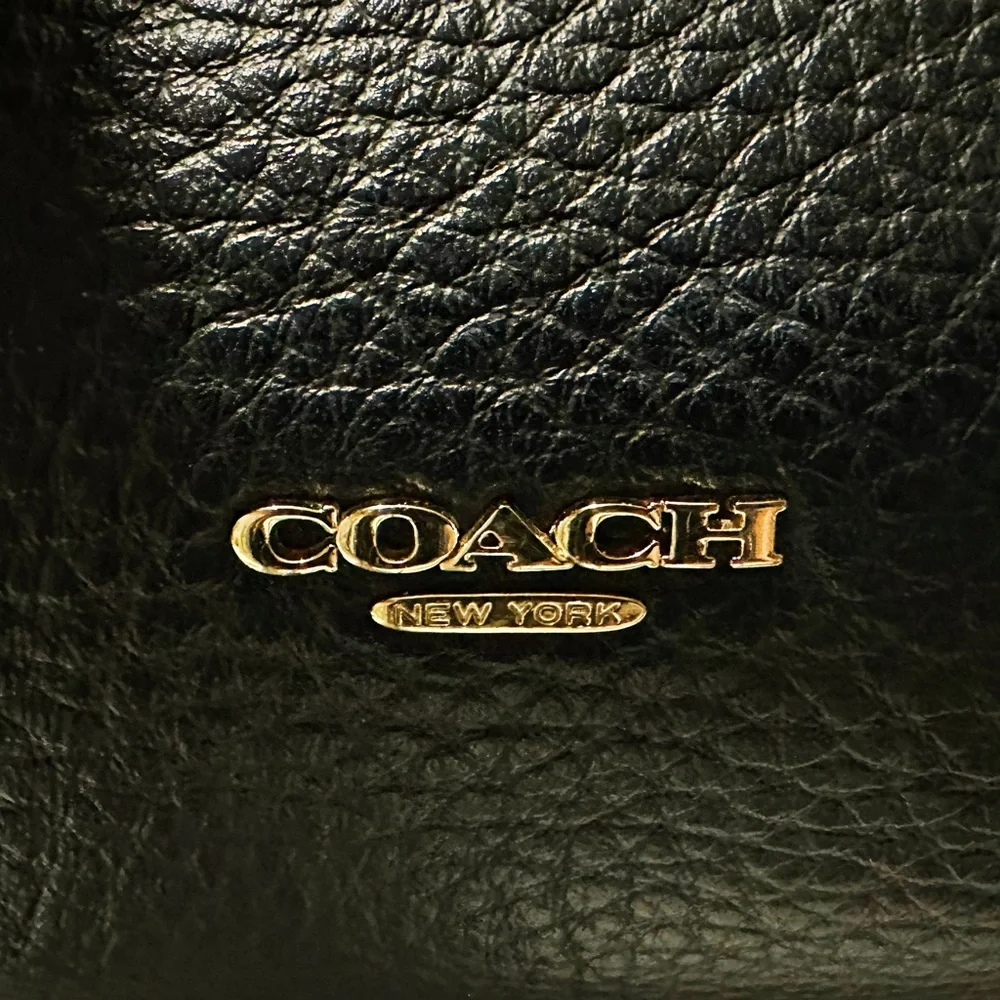 Coach Y2K soho black Leather Carryall crossbody bag Pebbled Leather Satchel - Picture 13 of 17